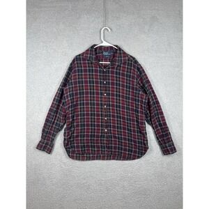 Polo Ralph Lauren XL Regent Shirt Plaid Flannel Made in Italy Multicolor‎